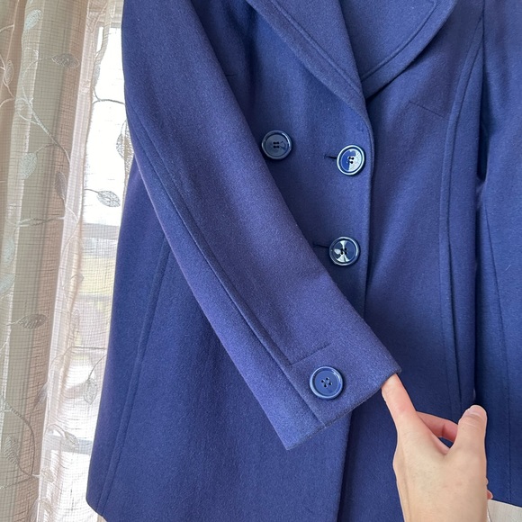 NY&Co cobalt blue peacoat - Picture 4 of 9